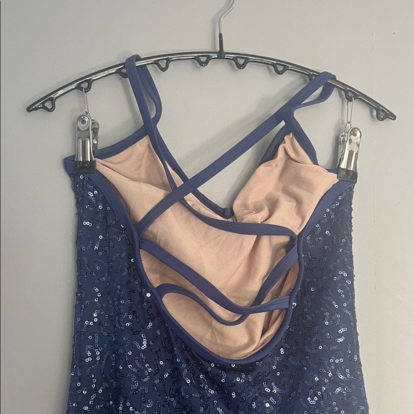 Balera Navy High Low Dress Size SA - Picture 3 of 7